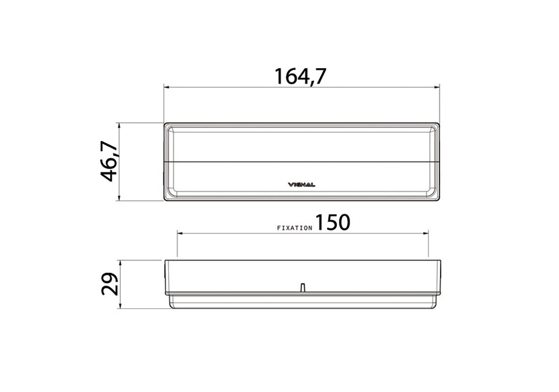 LED Mehrkammerleuchte Links/Rechts mit DT4 Anschlussstecker